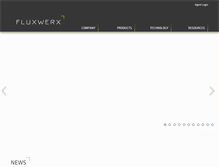 Tablet Screenshot of fluxwerx.com